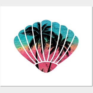 beach shell Posters and Art